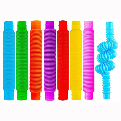 8-Pack Large Pop Tubes Fidget Toys for Stress Relief