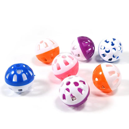 10pcs Colorful Rolling Bell Balls for Parrots