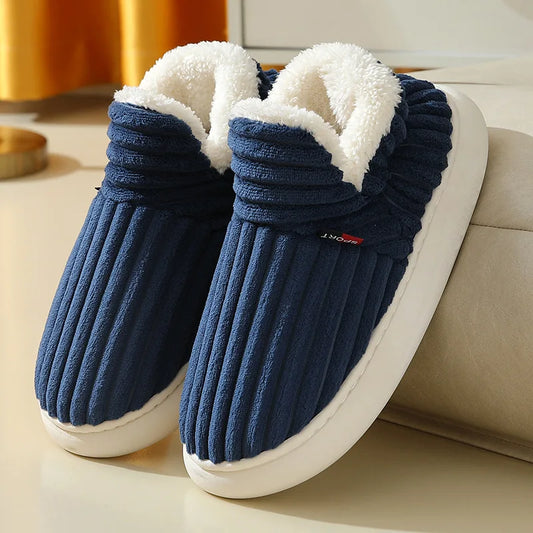 Cozy Plush Winter Slippers for Men