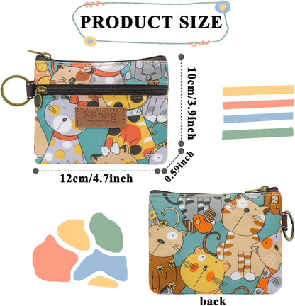 Cute Cartoon Animals Zipper Coin Purse for Women