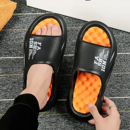 Summer Bliss Men's Massage Slippers - Casual Soft Slide Sandals