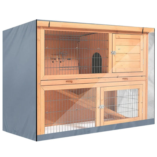 Bunny Rabbit Hutch Cover for Winter Garden Outdoor Waterproof Cage Crate Cover UV Resistant Small Animal Product Cover