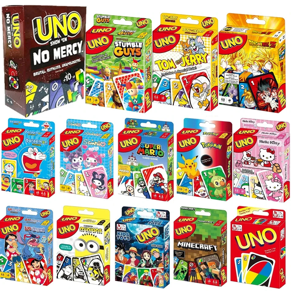 Uno Game Board Games UNO Cards Table Family Party Entertainment UNO Games Card Toys Children Birthday Christmas