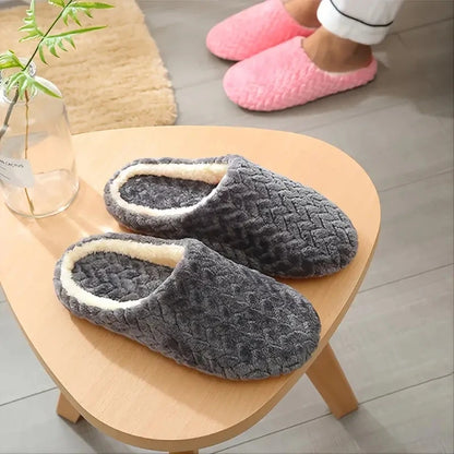 Cozy Fluffy Unisex Home Slippers - Soft & Anti-Slip