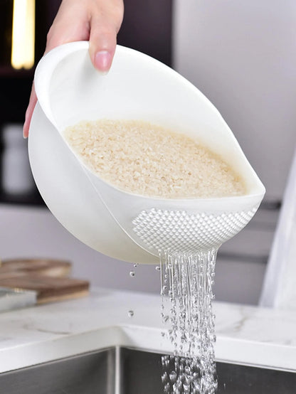 Multi-Functional Colander Rice Bowl with Handle