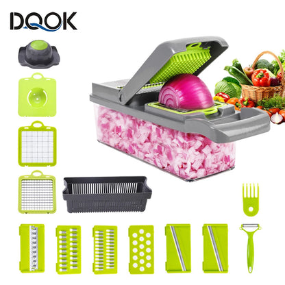 Multifunctional Vegetable and Fruit Slicer with Peeler