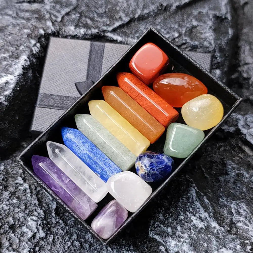 Natural Crystal Gemstone Chakra Healing Set