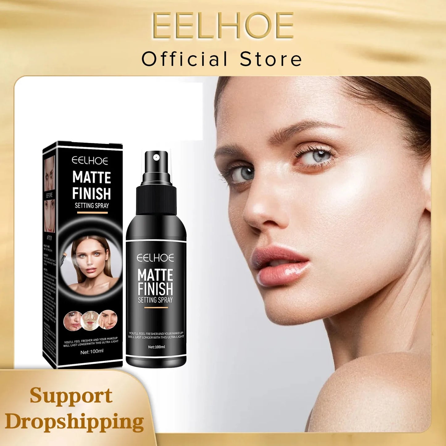 EELHOE Matte Finish Makeup Setting Spray - Waterproof & Long Lasting