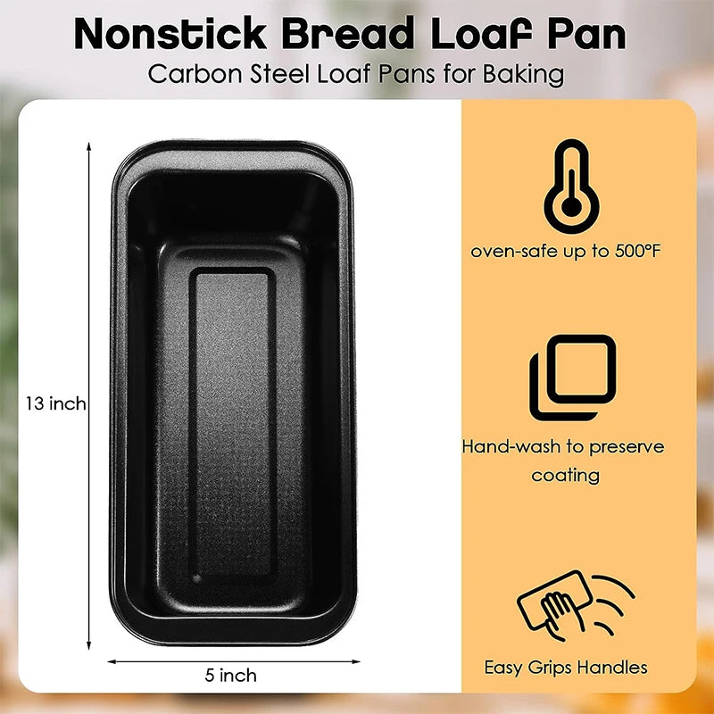 LMETJMA Nonstick Carbon Steel Baking Loaf Pan