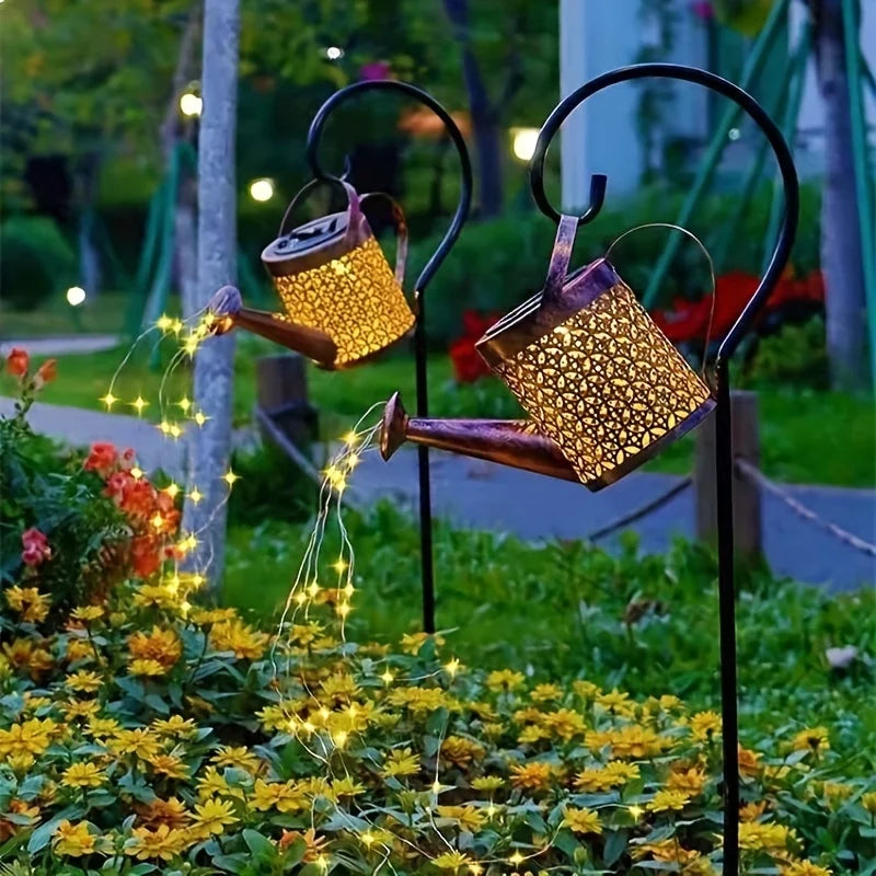 Solar Watering Can Lantern - Outdoor Decorative Light