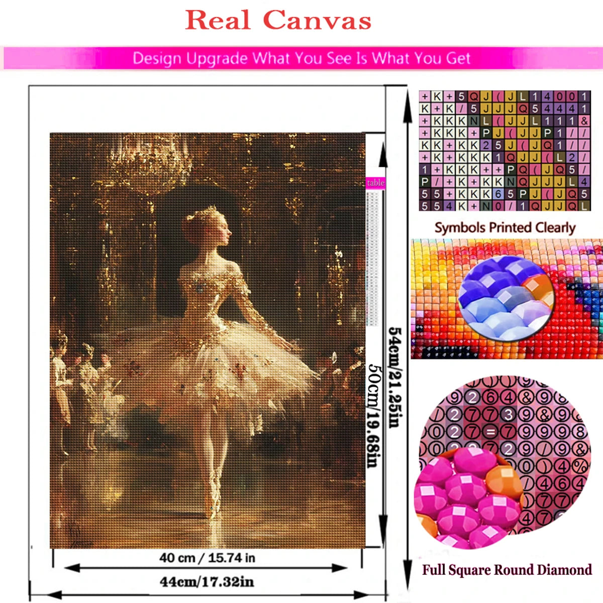 Ballet Dancer Diamond Painting Kit - 5D Ballerina Art