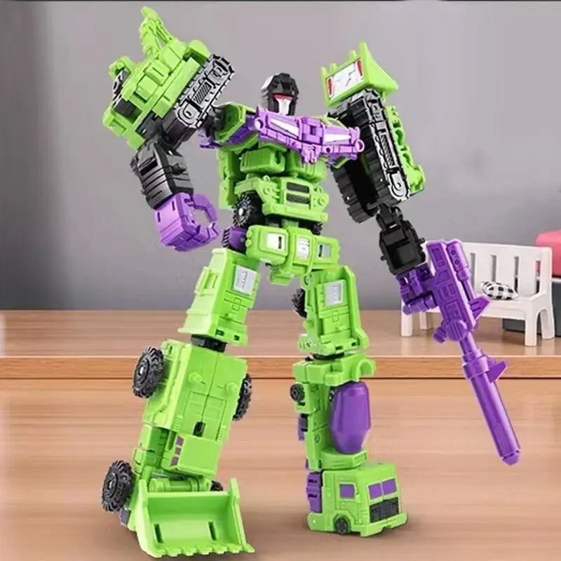 Transformation 6 in 1 Model MINI Devastator 22CM Action Figure Robot Plastic  Toys BEST Gift Child Kid New