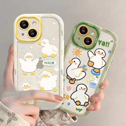 Playful Cat Silicone Phone Case for iPhone