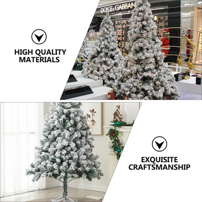 Props Artificial Christmas Tree Flocking Snow Christmas Tree For Home Adornment Festival Decoration Xmas Party Decor(60cm70T)