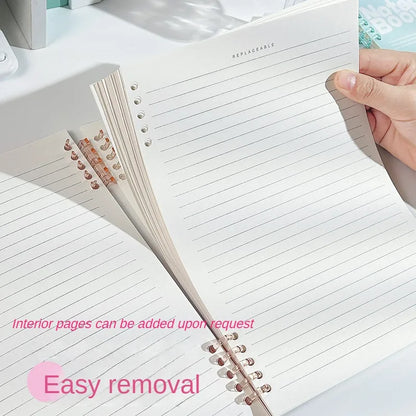 Detachable A5 Loose Spiral Notebook - Cute & Simple