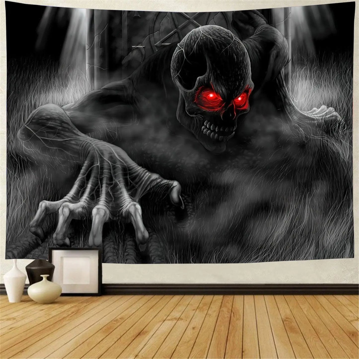 Home Decor Tapestry Ghost Wall Carpet Decoration Devil Bedspread Cushion Halloween Pumpkin Lantern Tapestry 230x180cm tapiz