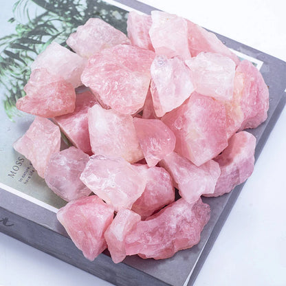 Natural Raw Rose Quartz Crystal Mineral Specimen