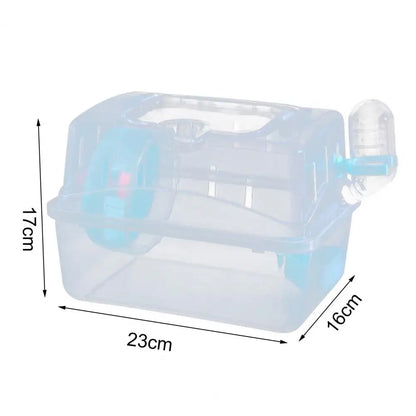 Safe Hamster Carrier Outdoor Hamster Travel Case Large Space Comfortable Hamster Carrier Small Pet Crate