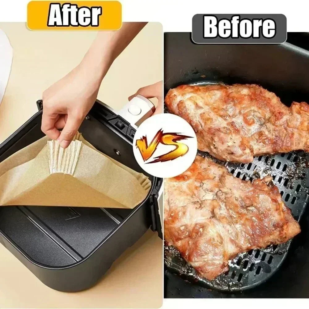 50/30 Pieces Kitchen Air Fryer Disposable Baking Molds