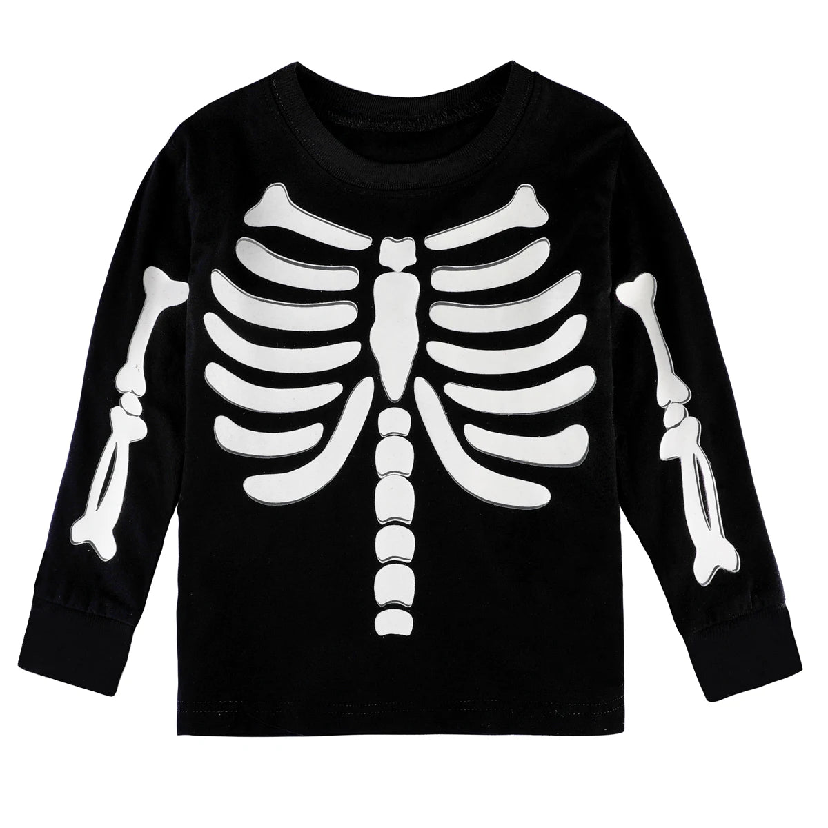 Kids Skeleton Costume Boys Girls Skull Glowing in the Dark Clothes Sets Child Halloween Party Costumes Novetly Cosplay  Outfit