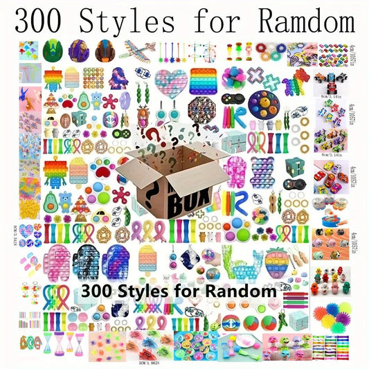 10-100pcs Random Fidget Toys Mystery Gifts Pack Surprise bag Fidget Set Antistress Relief Toys for kids party christmas