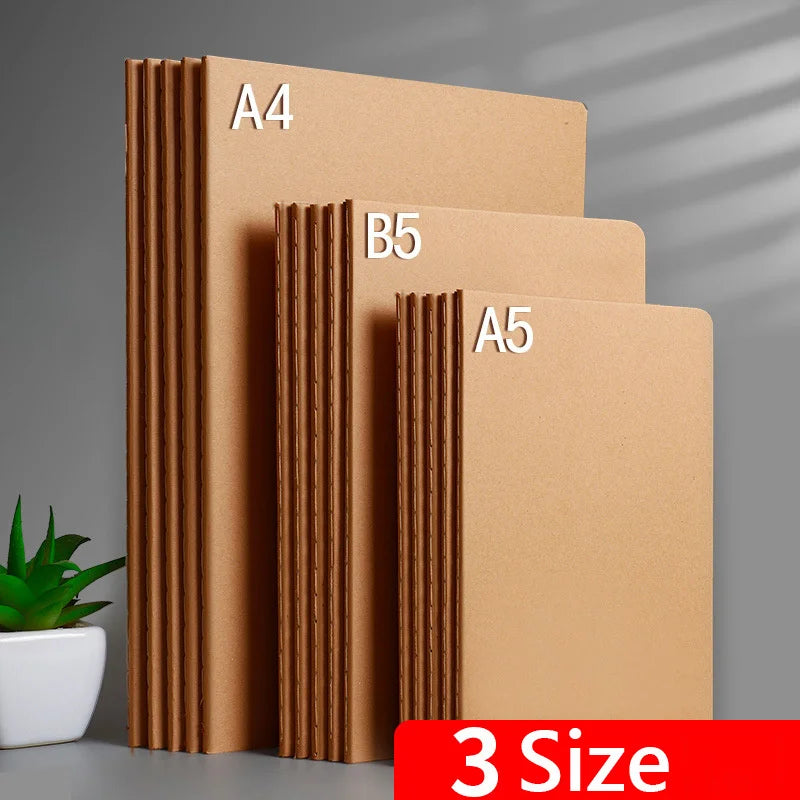 A4 A5 B5 Notebook To-Do Lined Blank Grid Paper Journal Diary Sketchbook Drawing Painting Graffiti Notebook Notepad Stationery