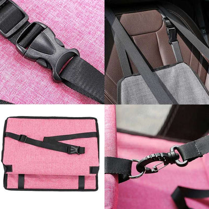 Dog Car Seat Cover Folding Hammock Pet Carriers Bag Basket Carrying for Cats Stable Foldable Travel Pet Dog Car Seat