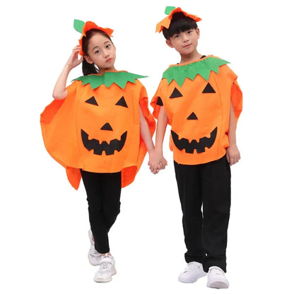 Halloween Costumes for Adults and Children, Pumpkin Costumes, Makeup Performance  Pumpkin Hats, Pumpkin Bags, Clothes Sets