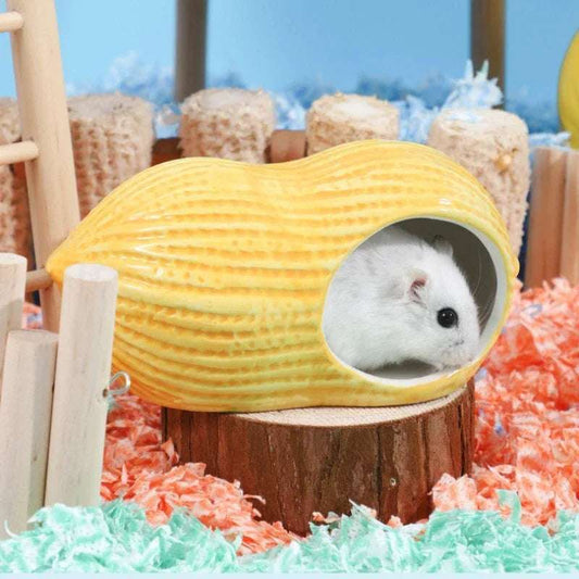 Adorable Ceramic Hamster Cage for Small Pets