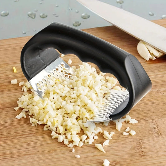 Stainless Steel Garlic Press & Rocker Crusher