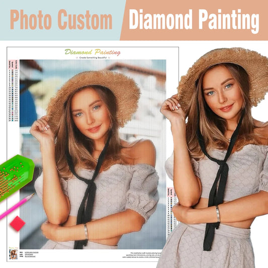 RUOPOTY Custom 5D Diamond Painting Kit - DIY Rhinestone Art