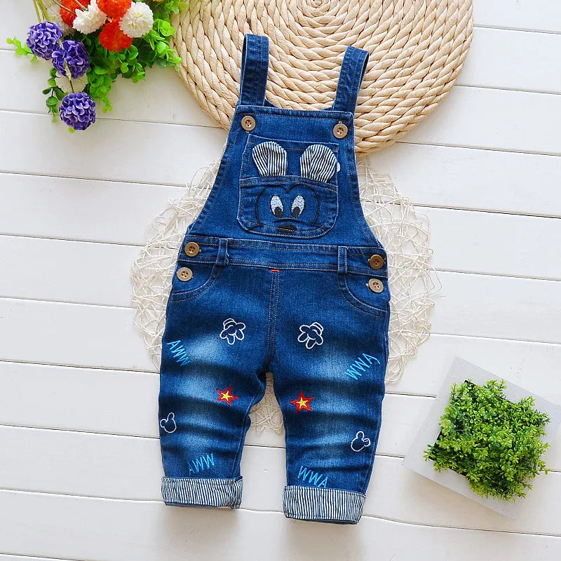 1PCS Cute Jeans Baby Girl Clothes Baby New Boy Clothes High Waist Solid Color Warm Out Jeans Children's Clothing for Gifts