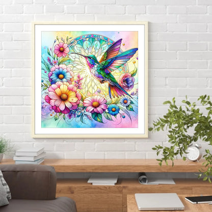 5D Diamond Painting Set - Dragonfly and Hummingbird