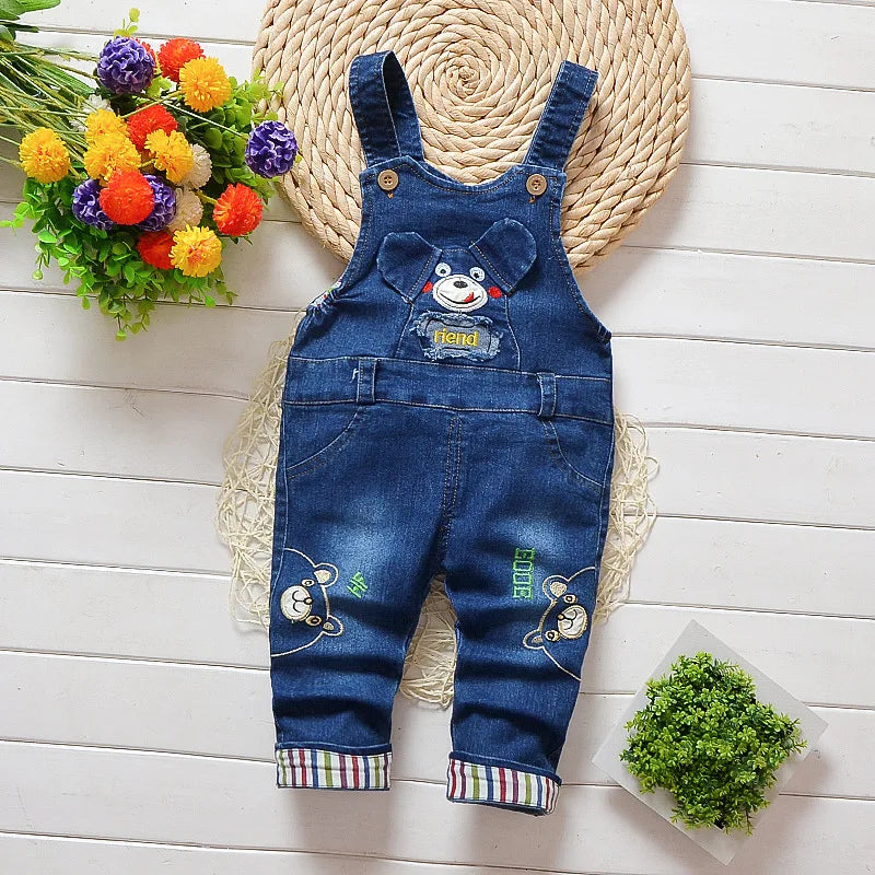 1PCS Cute Jeans Baby Girl Clothes Baby New Boy Clothes High Waist Solid Color Warm Out Jeans Children's Clothing for Gifts