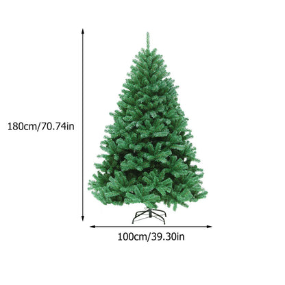 180CM  670T Christmas Tree Festival Adornment Household Artificial Plastic Decorative Simulation Lifelike Fake Model Xmas Tree