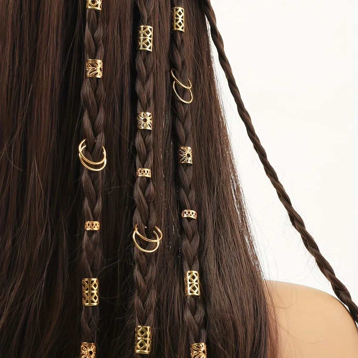 80pcs Stylish Alloy Dreadlock Hair Beads for Women