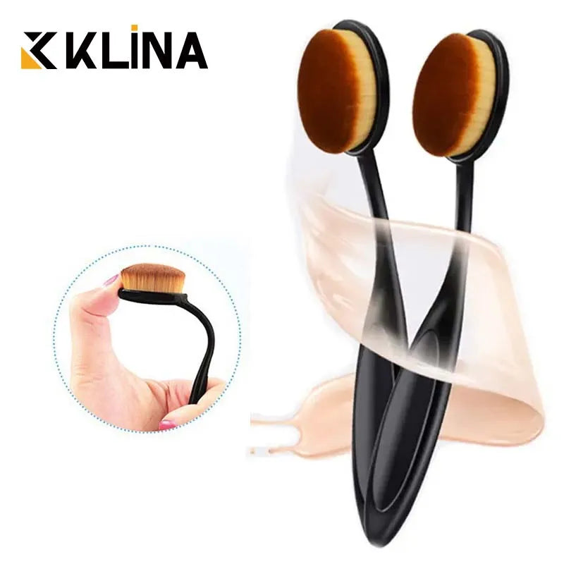 1/2/5 PCS Large Foundation Brush Toothbrush Shape Makeup Make Up Tools Get Fast Even Application of Creams and Powders Cosmnetic