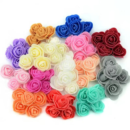 50-500 Pcs 3.5cm PE Foam Rose Heads - Perfect for Decor