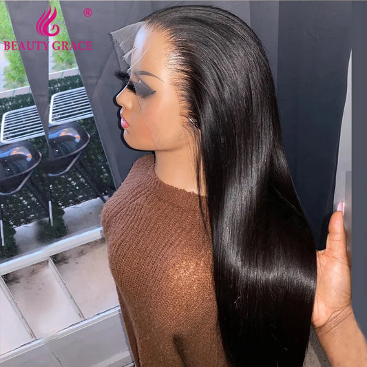 Wigs Human Hair Lace Frontal Wig Brazilian Straight Human Hair Wig 13X4 Lace Front Wig 4X4 Lace Closure Wig Human Hair Wig