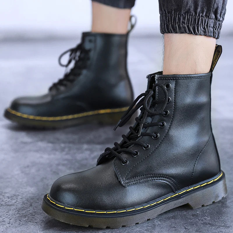 Men's Genuine Leather Classic Ankle Boots