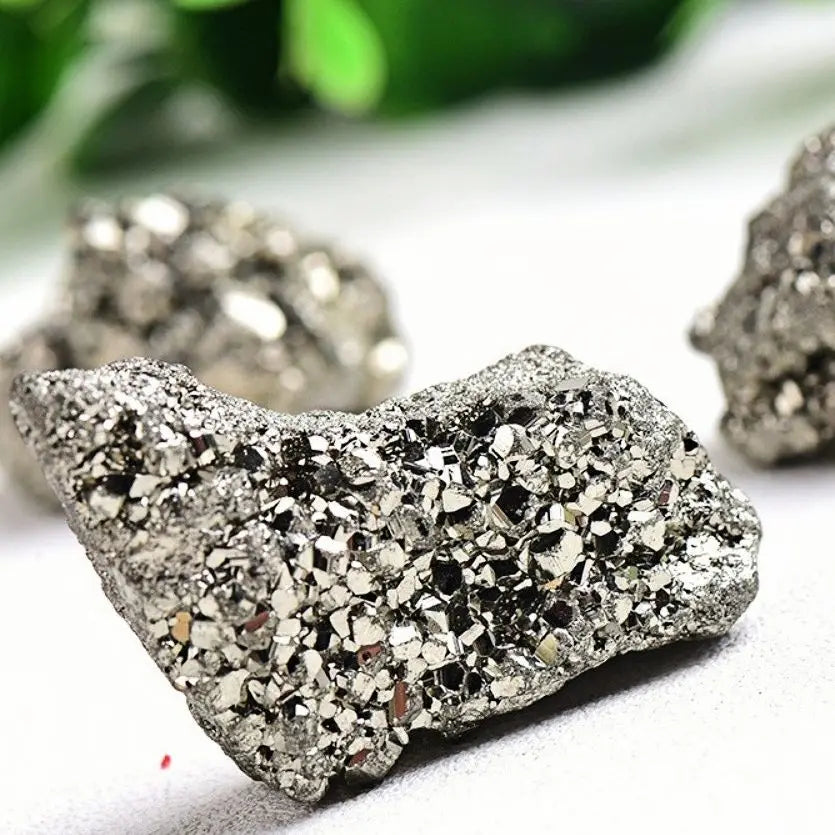 200g Natural Pyrite Raw Stone Cluster - Home Decoration