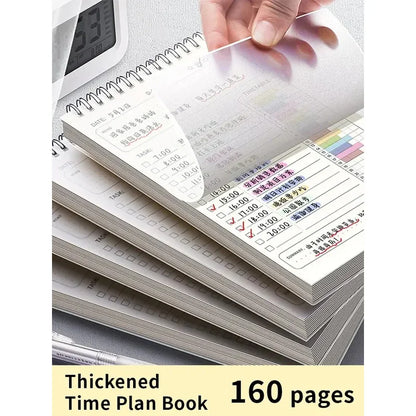 A5 Spiral Planner Notebook - 160 Pages Daily Organizer