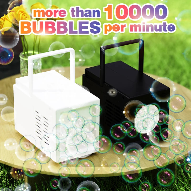 10 Hole Stage Outdoor Bubble Blowing Toy Kindergarten Handheld Small Double Hole Bubble Machine without Battery and Bubble Water