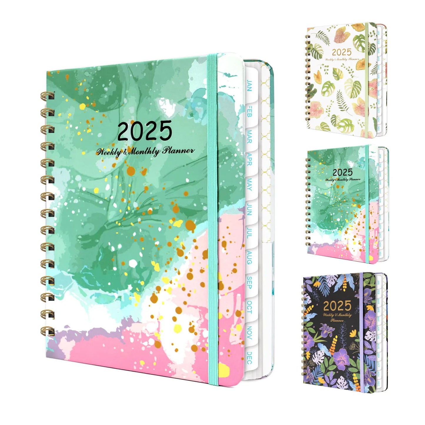 2025 Weekly & Monthly Planner - A5 Spiral Bound