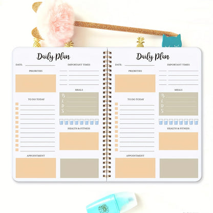 Multicolor Daily Planner - Task List & Meal Plan