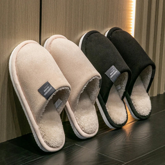 Cozy Winter Couples' Non-Slip Slippers for Home