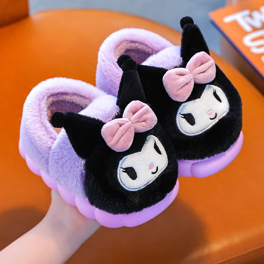 Cute Cartoon Winter Slippers for Kids