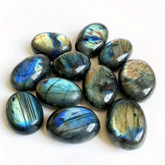 Colorful Natural Labradorite Moonstone Decoration Craft