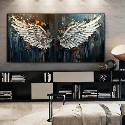 Abstract Angel Wing Canvas Wall Art