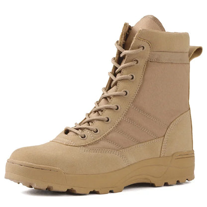 Men's Tactical Desert Combat Boots - Safety & Comfort